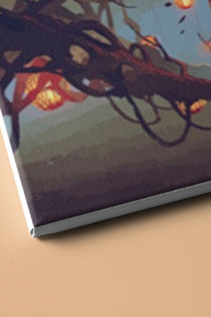 Sayılarla Boyama Seti Kasnaklı Fantastik Ağaç 60 X 75 Cm