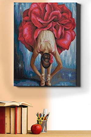 Sayılarla Boyama Seti Kasnaklı Art Balerin 2 60 X 75 Cm