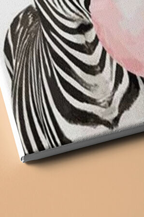 Sayılarla Boyama Seti Kasnaklı Sakız Düşkünü Zebra 60 X 75 Cm