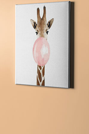 Sayılarla Boyama Seti Kasnaklı Sakız Düşükü Zürafa 40 X 50 Cm