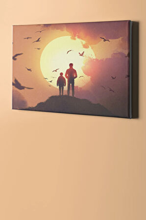 Sayılarla Boyama Seti Kasnaklı Güneş Doğarken 60 X 75 Cm