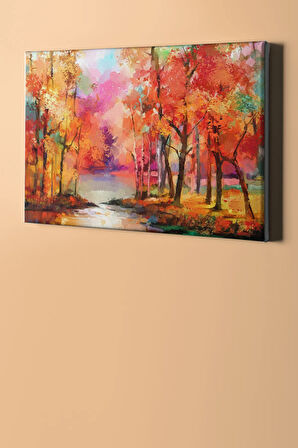 Sayılarla Boyama Seti Kasnaklı Gölde Sonbahar 40 X 50 Cm