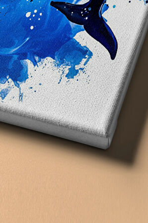 Sayılarla Boyama Seti Kasnaklı Balinaların Dansı 50 X 65 Cm