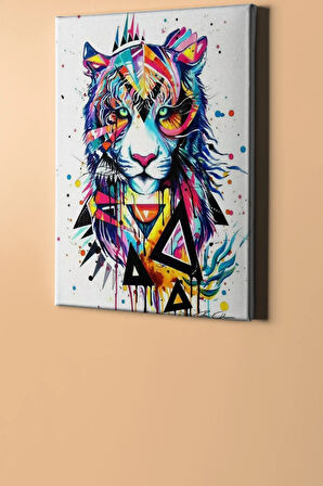 Sayılarla Boyama Seti Kasnaklı Soyut Kaplan 60 X 75 Cm