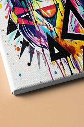 Sayılarla Boyama Seti Kasnaklı Soyut Kaplan 60 X 75 Cm