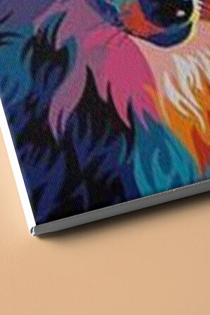 Sayılarla Boyama Seti Kasnaklı Kurt Renkli 60 X 75 Cm