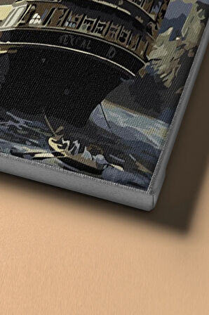 Sayılarla Boyama Seti Kasnaklı Iskandiav Yelkenlisi 60 X 75 Cm