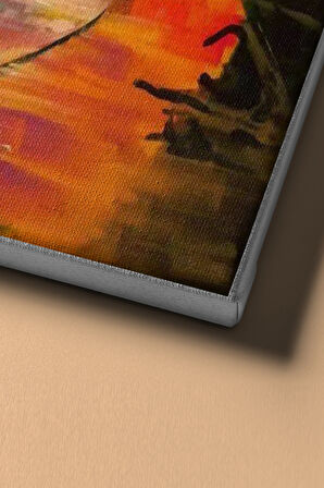 Sayılarla Boyama Seti Kasnaklı Palmiye Adası 50 X 65 Cm