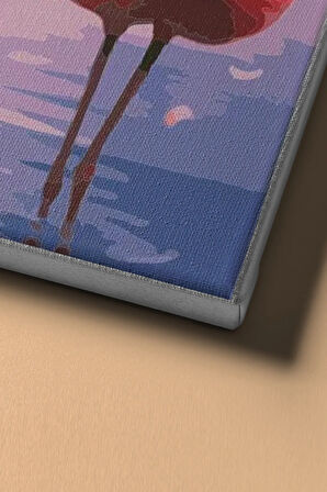 Sayılarla Boyama Seti Kasnaklı Flamingolar Ve Aşk 60 X 75 Cm