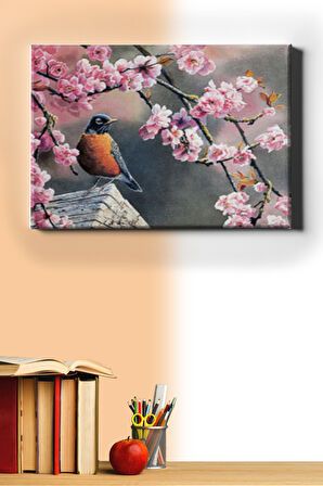 Sayılarla Boyama Seti Kasnaklı Pembe Bahar 60 X 75 Cm