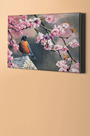 Sayılarla Boyama Seti Kasnaklı Pembe Bahar 60 X 75 Cm