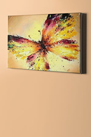 Sayılarla Boyama Seti Kasnaklı Sarı Kelebek 60 X 75 Cm