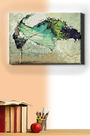 Sayılarla Boyama Seti Kasnaklı Dansın Rengi 60 X 75 Cm