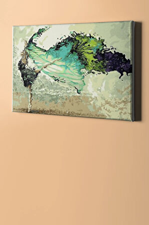 Sayılarla Boyama Seti Kasnaklı Dansın Rengi 60 X 75 Cm