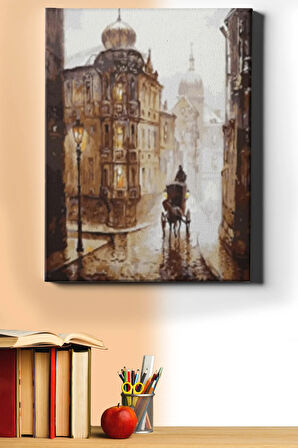 Sayılarla Boyama Seti Kasnaklı Fayton Keyfi 60 X 75 Cm