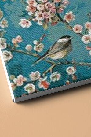 Sayılarla Boyama Seti Kasnaklı Bahar Dalı 60 X 75 Cm