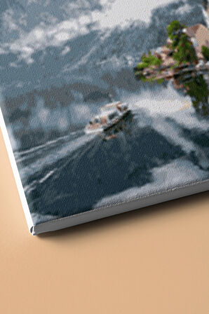 Sayılarla Boyama Seti Kasnaklı Alpler 60 X 75 Cm