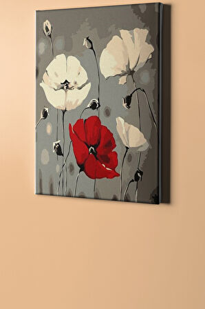 Sayılarla Boyama Seti Kasnaklı Soyut Gelicik 40 X 50 Cm