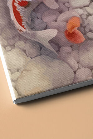 Sayılarla Boyama Seti Kasnaklı Dans Eden Japon Balıkları 60 X 75 Cm