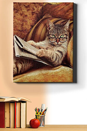 Sayılarla Boyama Seti Kasnaklı Entel Kedi 40 X 50 Cm