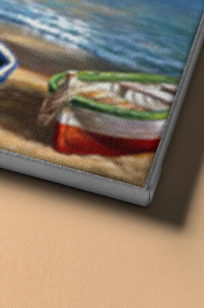 Sayılarla Boyama Seti Kasnaklı Kayık Liman 60 X 75 Cm