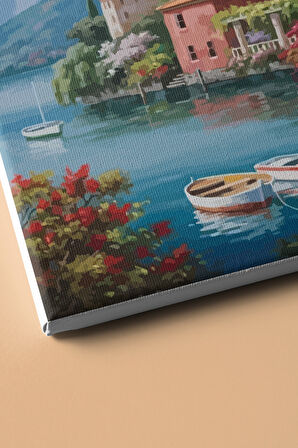 Sayılarla Boyama Seti Kasnaklı Sakin Kıyı 60 X 75 Cm