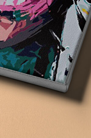 Sayılarla Boyama Seti Kasnaklı Renkli Yüz 60 X 75 Cm