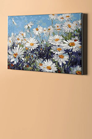 Sayılarla Boyama Seti Kasnaklı Papatyalar 60 X 75 Cm