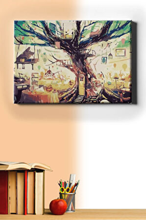 Sayılarla Boyama Seti Kasnaklı Düş Ağcı 60 X 75 Cm