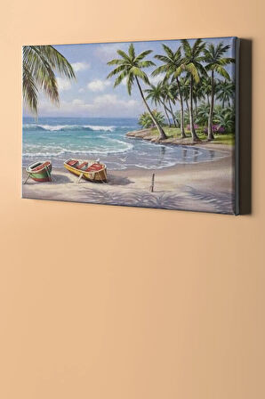Sayılarla Boyama Seti Kasnaklı Issız Kumsal 40 X 50 Cm
