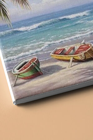 Sayılarla Boyama Seti Kasnaklı Issız Kumsal 60 X 75 Cm