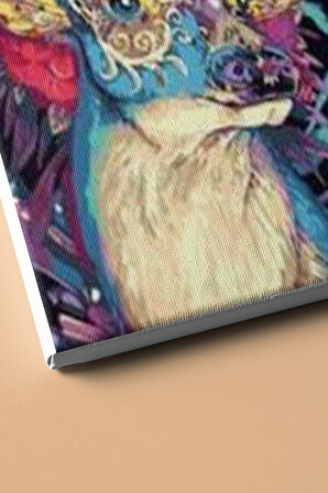 Sayılarla Boyama Seti Kasnaklı Soyut Geyik 60 X 75 Cm