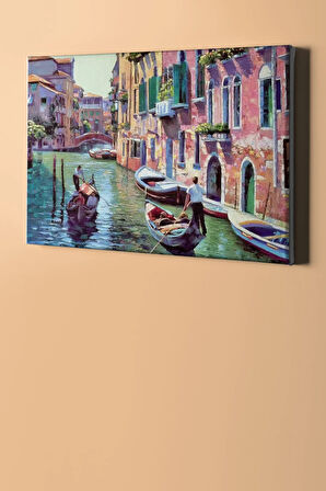Sayılarla Boyama Seti Kasnaklı Gondol Gezisi 40 X 50 Cm
