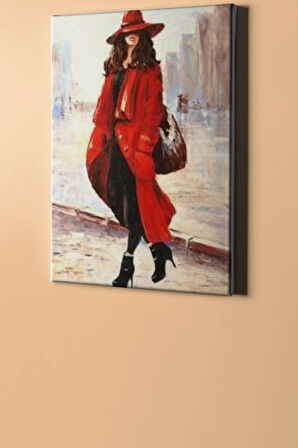 Sayılarla Boyama Seti Kasnaklı Kırımızılı Maskülen 60 X 75 Cm