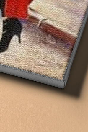 Sayılarla Boyama Seti Kasnaklı Kırımızılı Maskülen 60 X 75 Cm