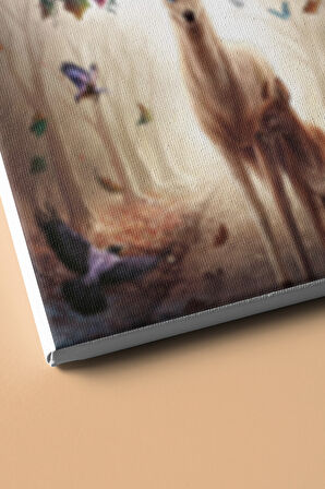 Sayılarla Boyama Seti Kasnaklı Soyut Geyik 50 X 65 Cm