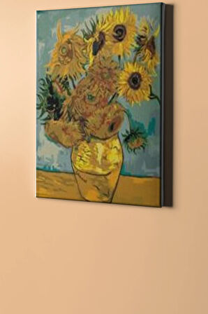 Sayılarla Boyama Seti Kasnaklı V Gogh Ayçiçek 50 X 65 Cm
