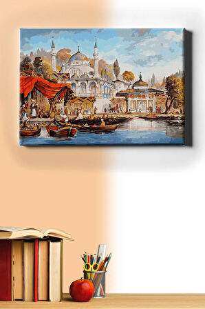 Sayılarla Boyama Seti Kasnaklı Zamanlar Istanbul 40 X 50 Cm