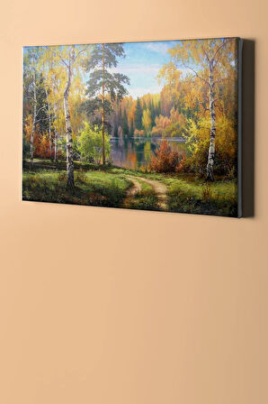 Sayılarla Boyama Seti Kasnaklı Kayın Ormanı 50 X 65 Cm