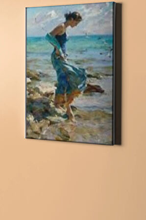 Sayılarla Boyama Seti Kasnaklı Denizde Yürüyüş 50 X 65 Cm