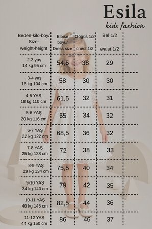 Kız Çocuk Güpür Detaylı Abiye Elbise Volan Kollu Kabarık Etekli Özel Gün Mezuniyet Davet Elbisesi