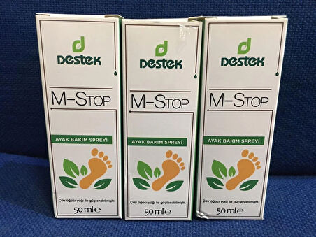 DESTEK M-STOP AYAK BAKIM SPREYİ 50 ML X3ADET