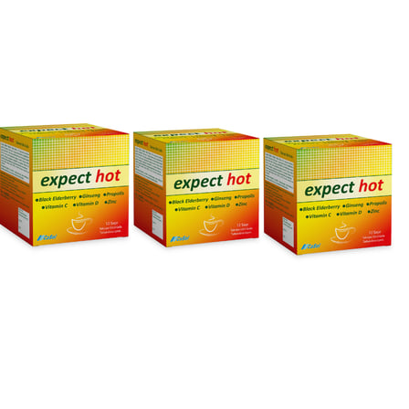 Expect Hot Kara Mürver Propolis 12 Saşe x 3 Adet
