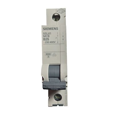Siemens B 25 Amper W Otomat Sigorta 5sl6125 6ya