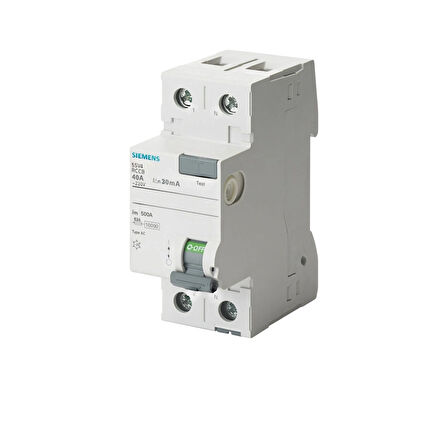 Siemens 2x40 Amper 30ma Monofaze Kaçak Akım Rolesi