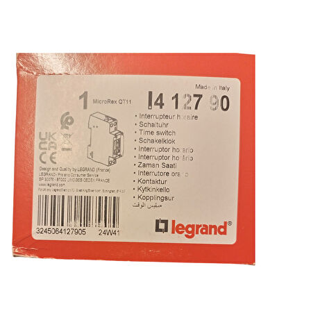 Legrand W Otomat Tipi Zaman Saati 412790