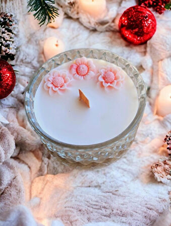 Nefha Candle VANİLYA KOKULU HEDİYELİK %100 SOYA WAX MUM