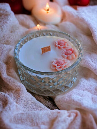 Nefha Candle VANİLYA KOKULU HEDİYELİK %100 SOYA WAX MUM