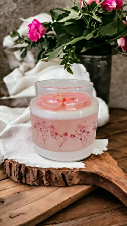 Nefha Candle SAKURA  Soya ve Jel Mum ( Koku Seçenekleri Açıklamada )