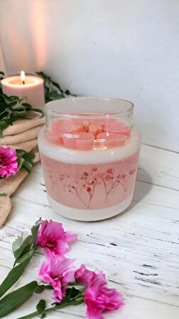 Nefha Candle SAKURA  Soya ve Jel Mum ( Koku Seçenekleri Açıklamada )